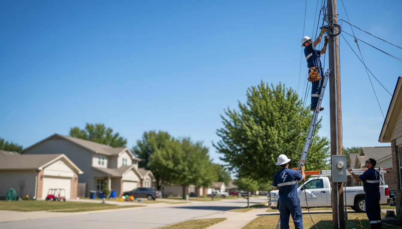 Residential electrician providing installation services in Burdick, KS